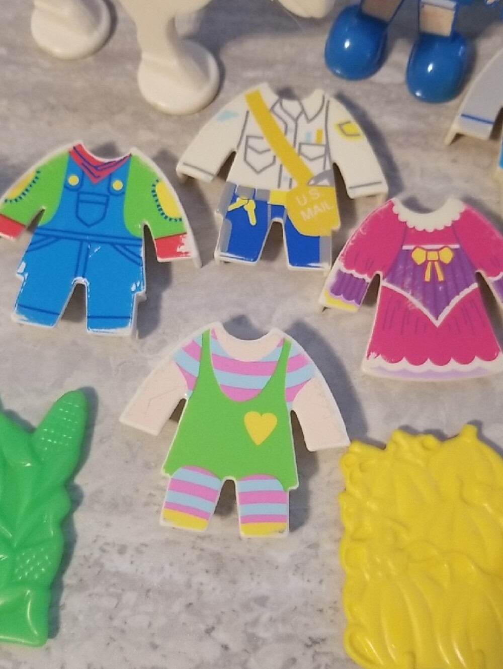 Vintage  Playskool Flat Folks Lot - Picture 7 of 12
